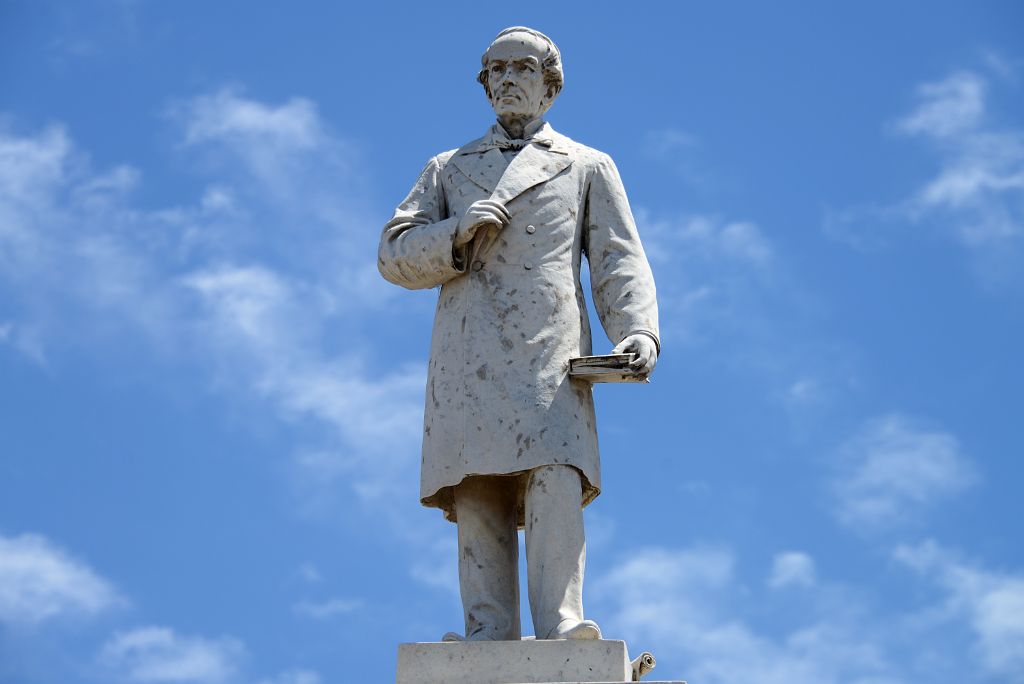 14 Juan Bautista Alberdi Statue Close Up Recoleta Cemetery Buenos Aires